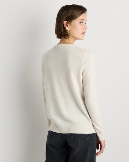 Mongolian Cashmere Cardigan Sweater - XS / Black