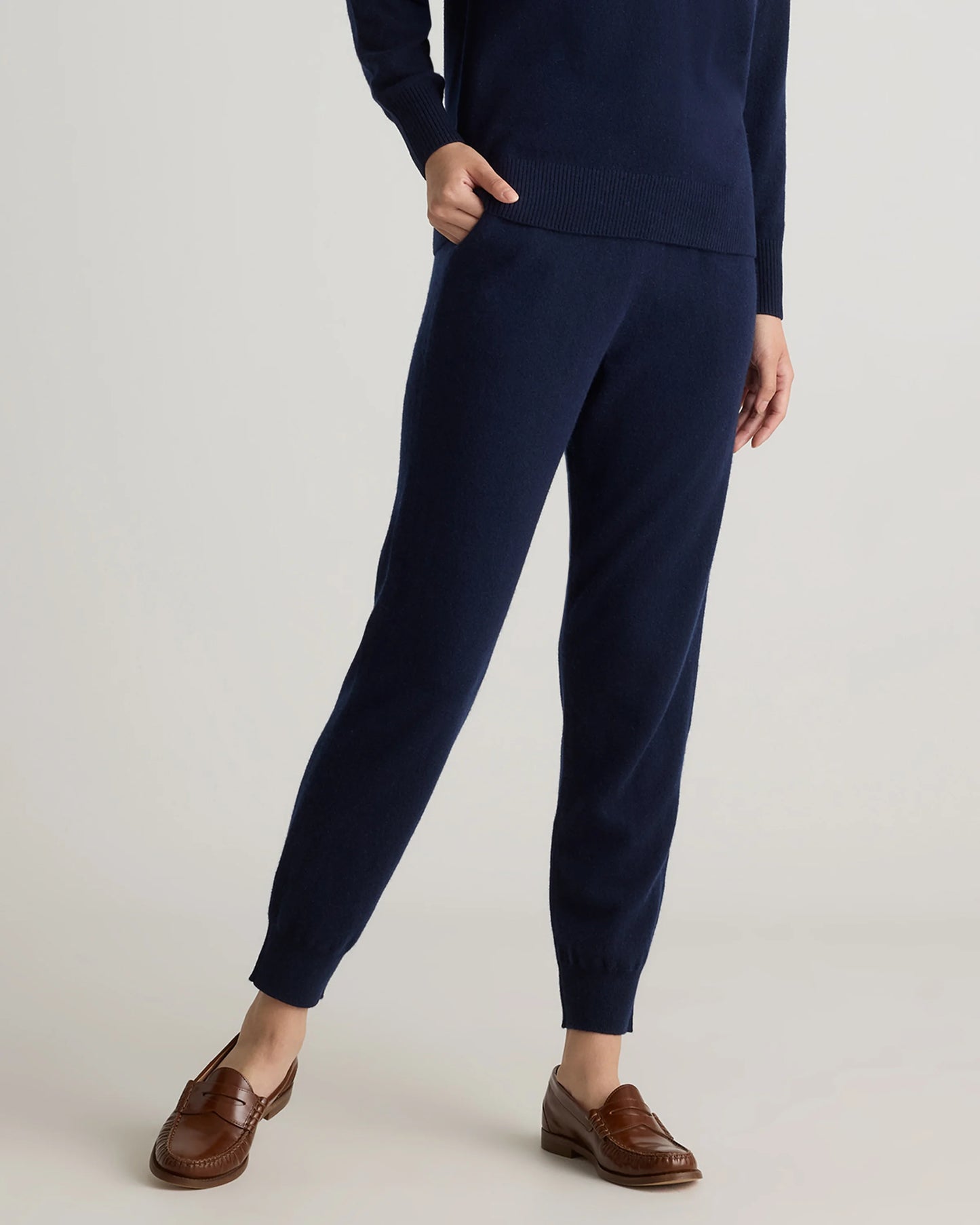 Mongolian Cashmere Sweatpants - XS / Brown