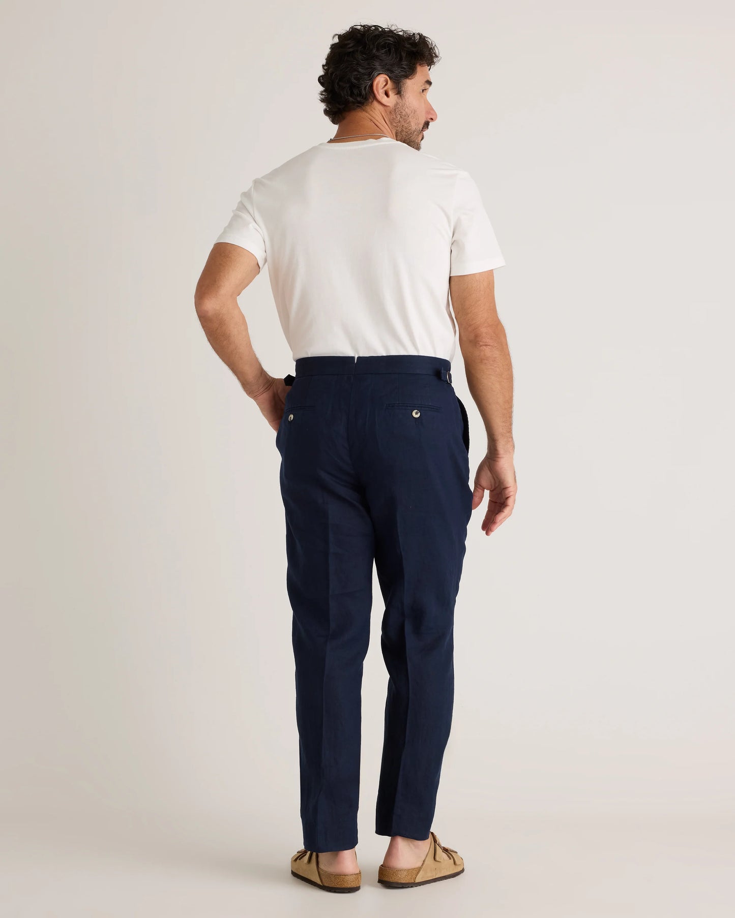 100% European Linen Dress Pants - 30X30 / Deep Navy