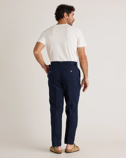 100% European Linen Dress Pants - 30X30 / Deep Navy