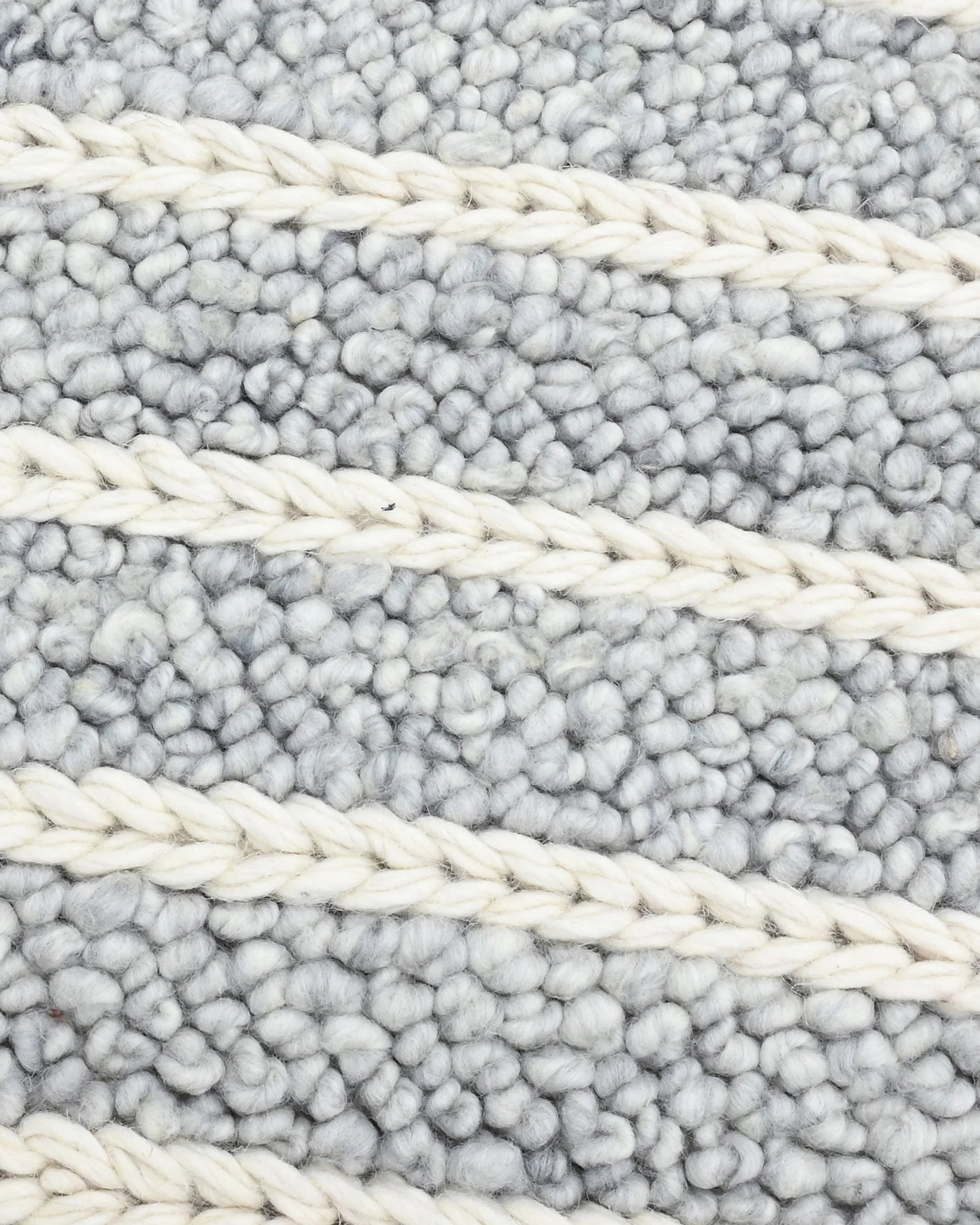 Floyd Wool Rug - 3' x 5' / Grey/White