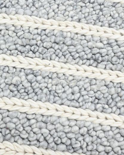 Floyd Wool Rug - 3' x 5' / Grey/White