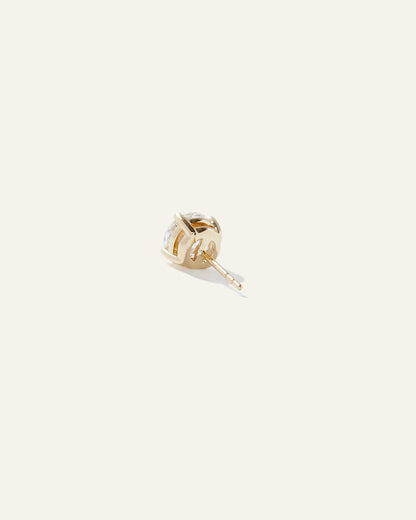 14K Gold Lab Grown Diamond Four-Prong Solitaire Studs - 2ctw - One Size / Yellow Gold