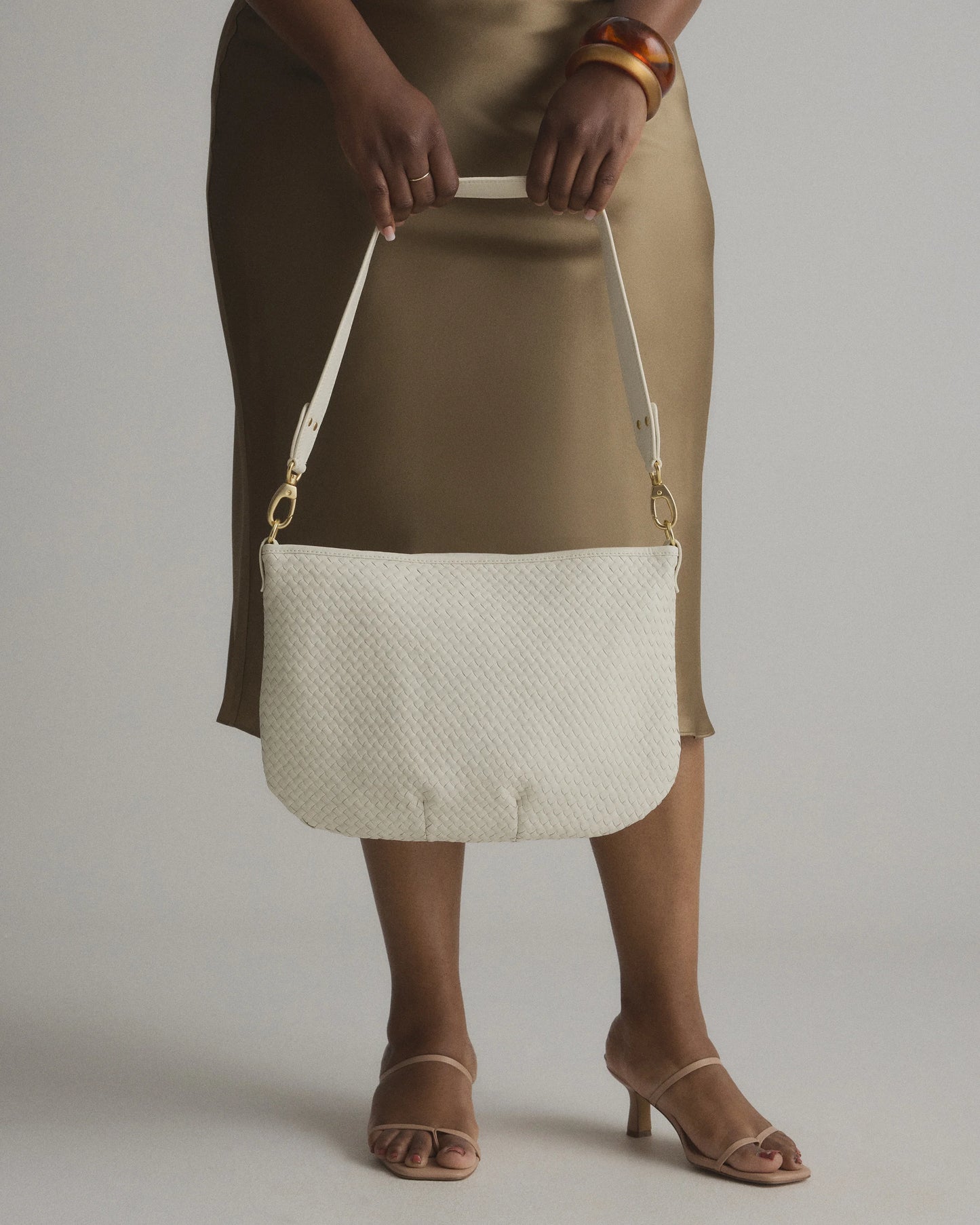 Sloane Handwoven Shoulder Bag - One Size / Cognac
