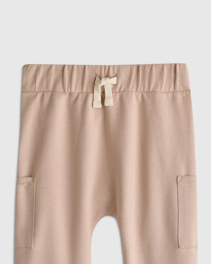 Organic Cotton French Terry Pocket Pants - 3-6M / Vintage Blue