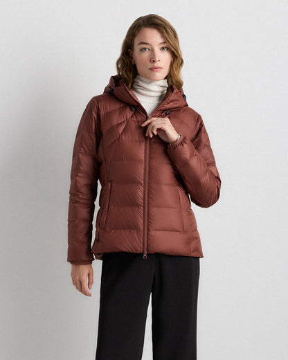 Lightweight Down Packable Puffer Hooded Jacket - XS / Navy