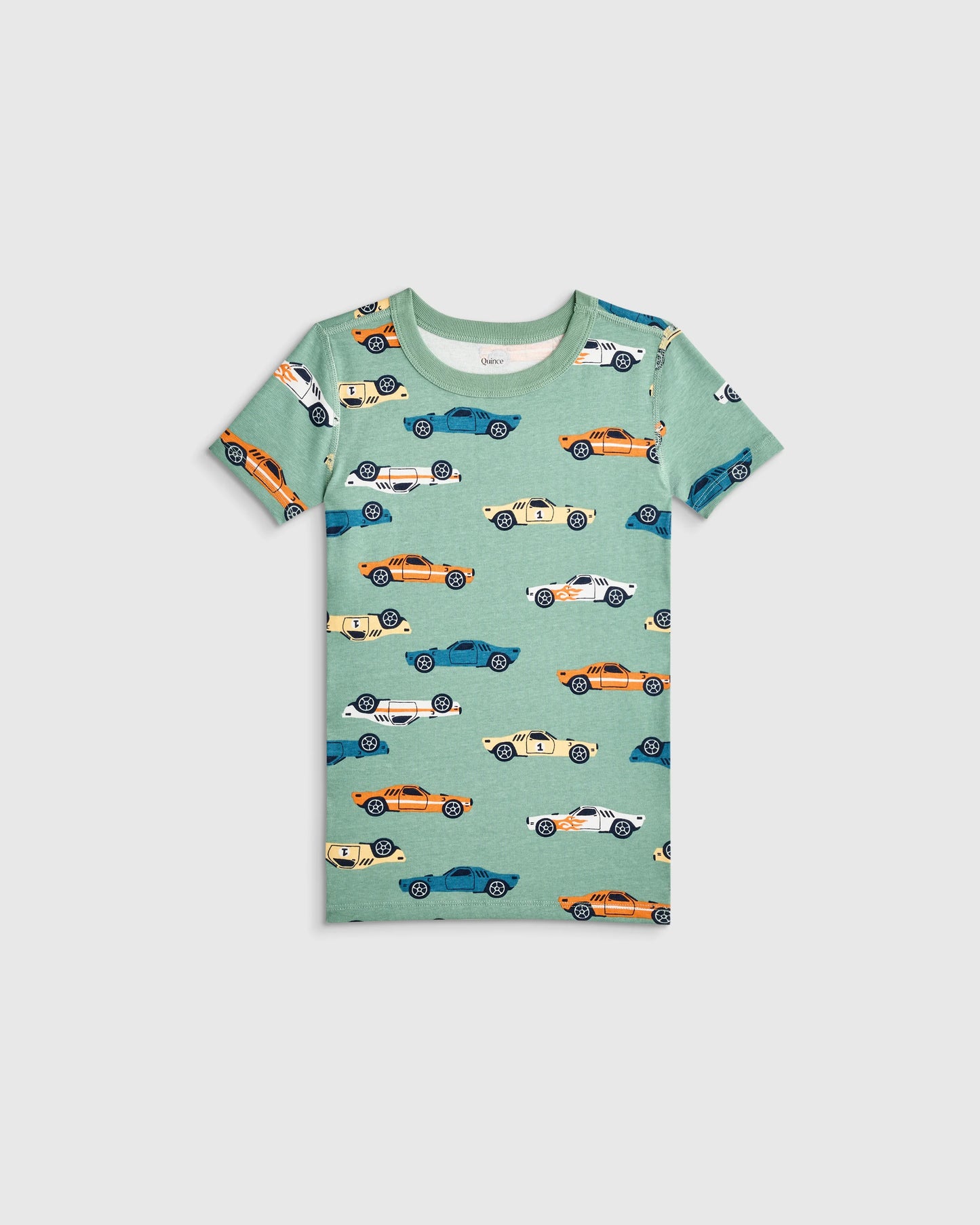 100% Organic Cotton Short Sleeve and Pant Pajama Set - 2T / Planets
