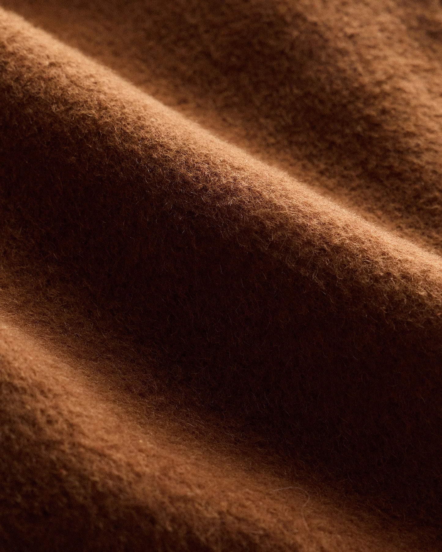 Camel Hair Double-Breasted Long Wrap Coat - XS / Vicuna