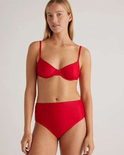 Italian High-Rise Bikini Bottom - XS / Black