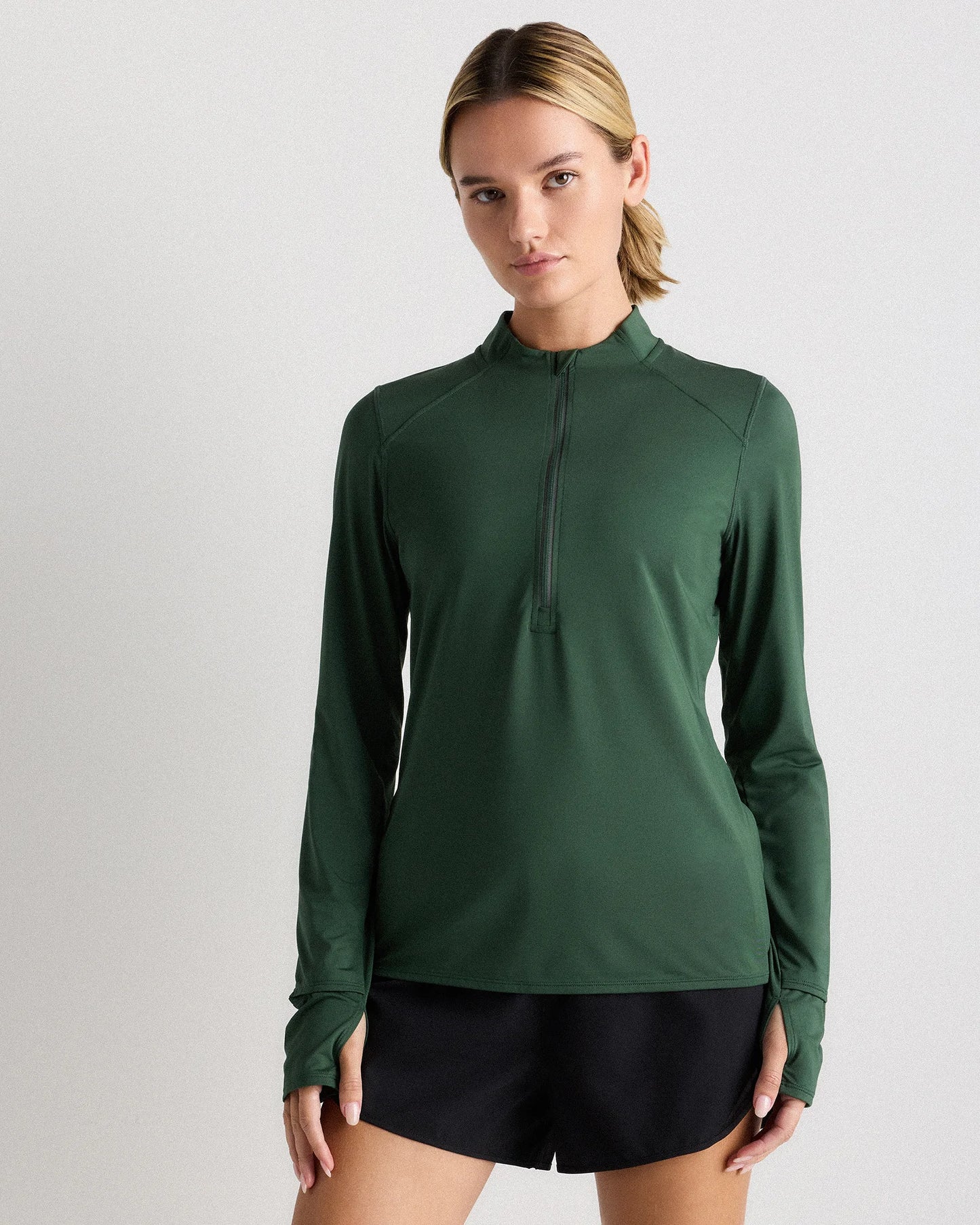 Race Day Half-Zip Pullover - XS / Big Sur Green