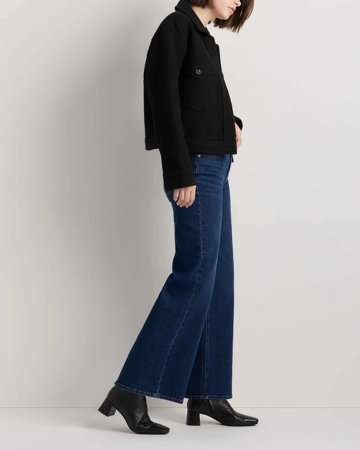 Luna Stretch Wide Leg Jeans - 24 / Frosted Blue