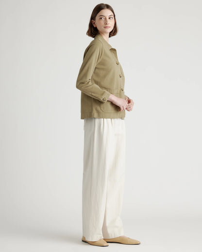 Organic Comfort Stretch Chore Jacket - XS / Vanilla