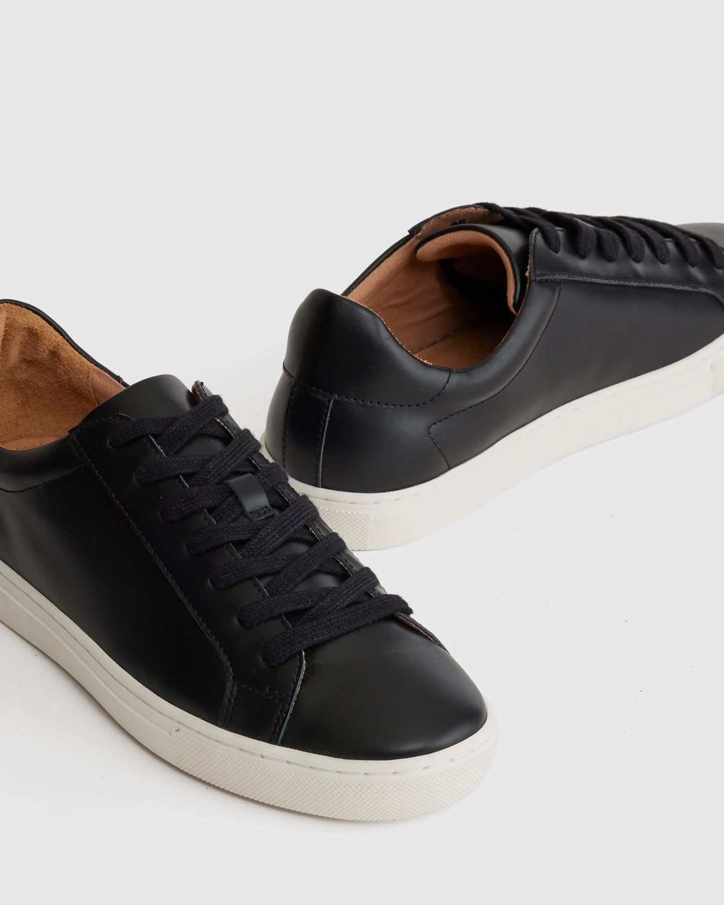 100% Leather Everyday Sneaker - 5 / Black