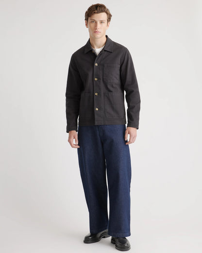 Organic Comfort Stretch Chore Jacket - XS / Vanilla