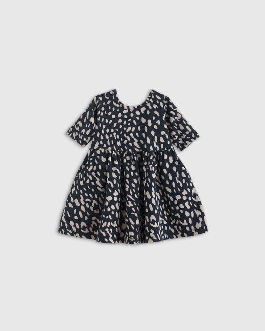 Organic Cotton Skater Dress - 3-6M / Animal Print
