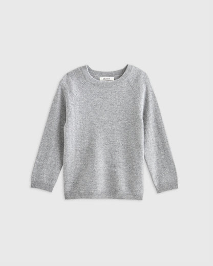 Washable Cashmere Crewneck Sweater - 2T / Forest Floor Green
