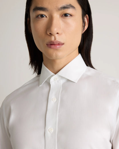 Organic Cotton Oxford Non-Iron Dress Shirt - S / Bold Black