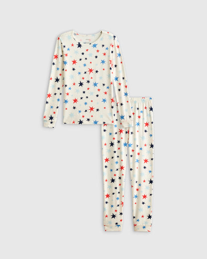 Bamboo Long Sleeve and Pant Pajama Set - 2T / Wildflower Dreams