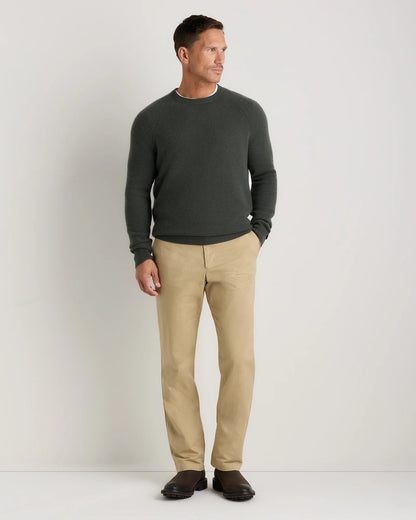 Mongolian Cashmere Waffle Sweatshirt - S / Faded Denim