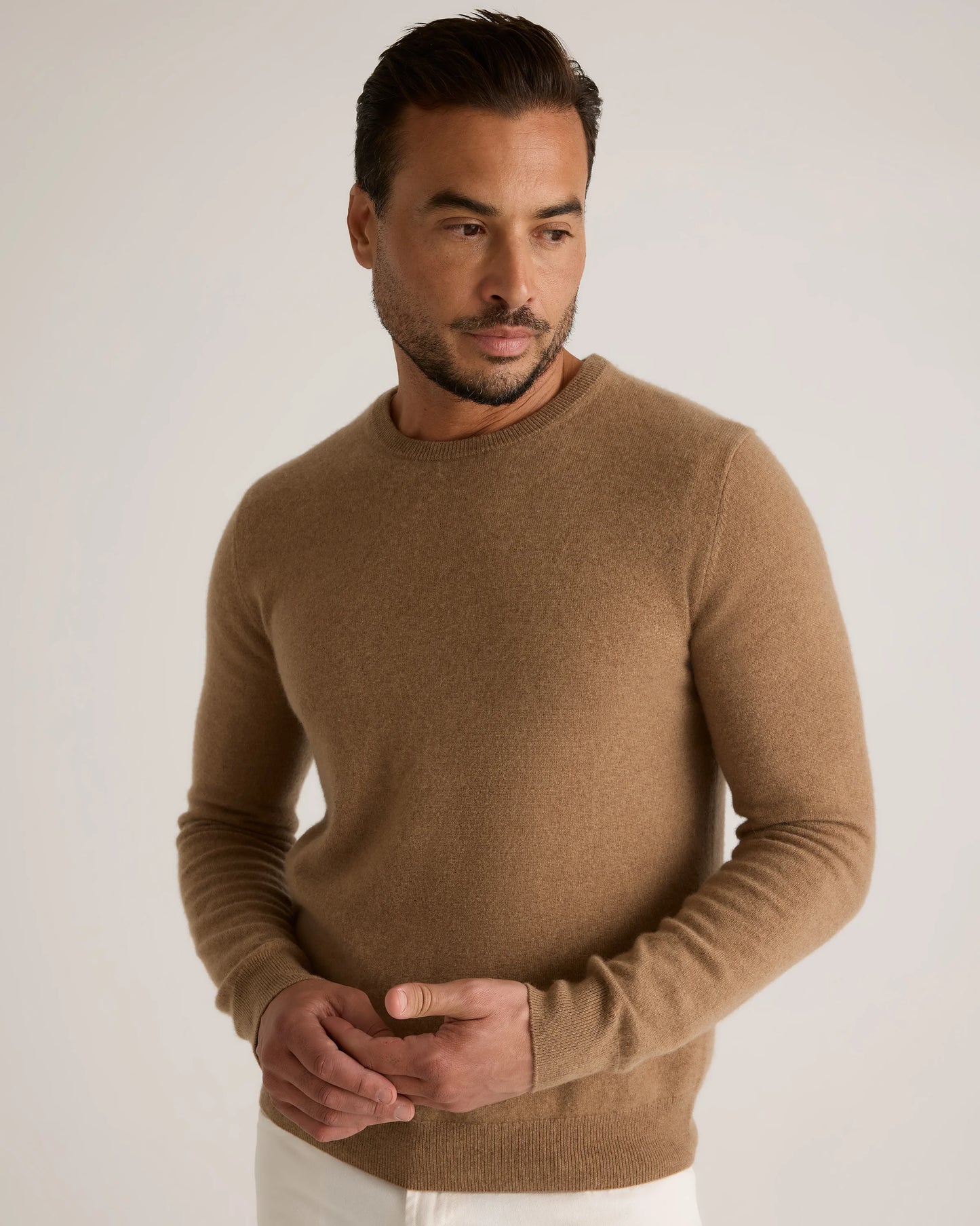 Mongolian Cashmere Crewneck Sweater - XS / Black