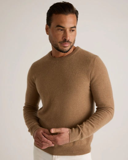 Mongolian Cashmere Crewneck Sweater - XS / Black