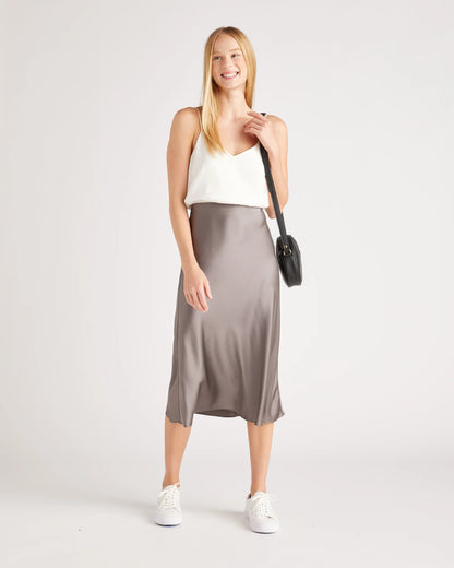 Washable Stretch Silk V-Neck Cami - XS / Ivory