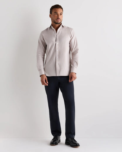 Organic Cotton Oxford Non-Iron Dress Shirt - S / Bold Black