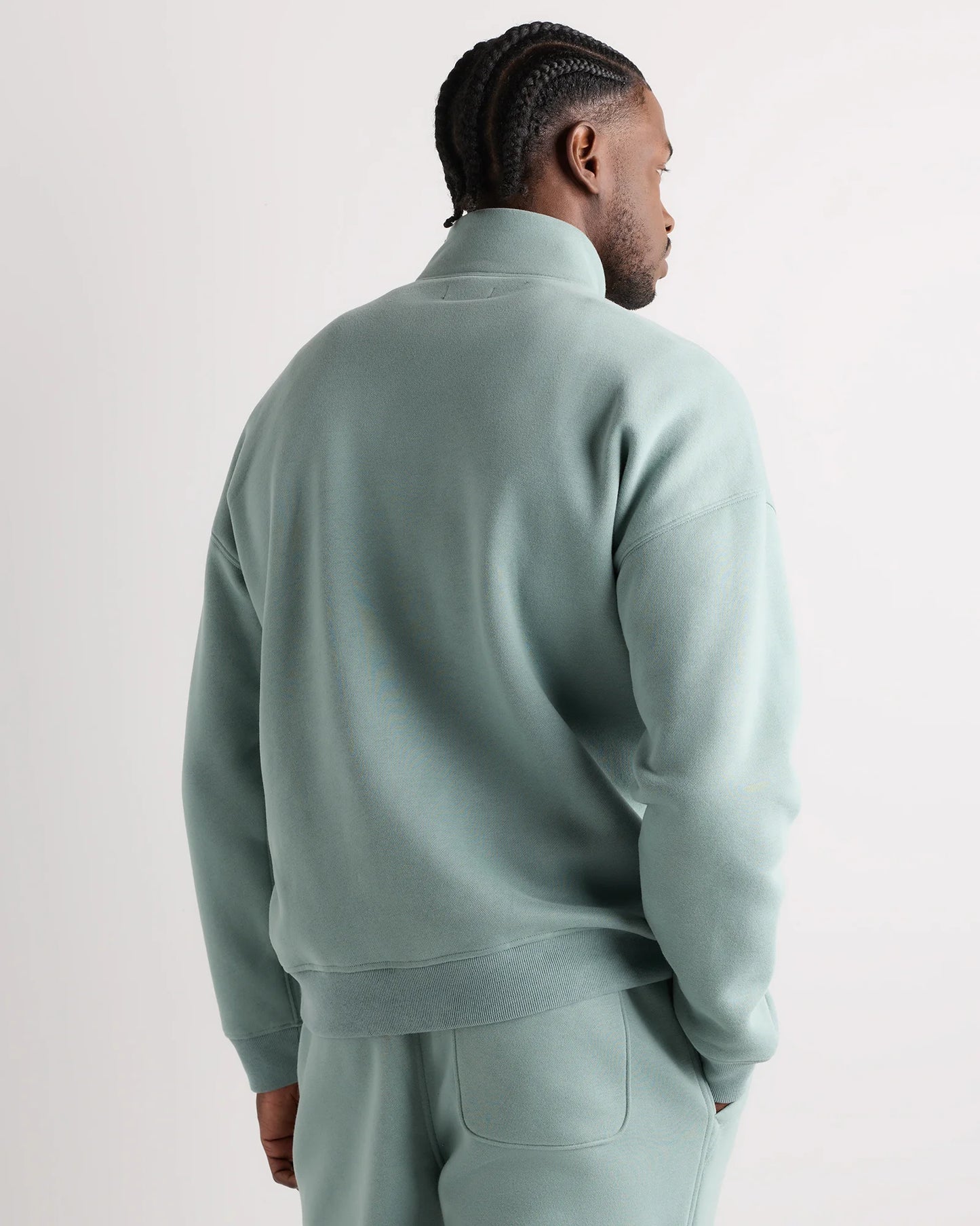 Everyday Fleece Quarter-Zip Sweatshirt - S / Coastal Sage