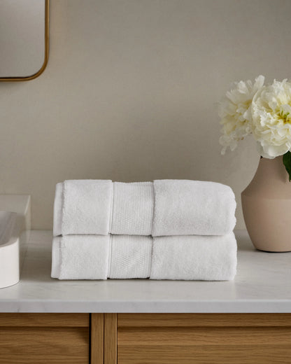 Classic Organic Turkish Cotton Bath Sheet Bundle (4 pieces) - One Size / White