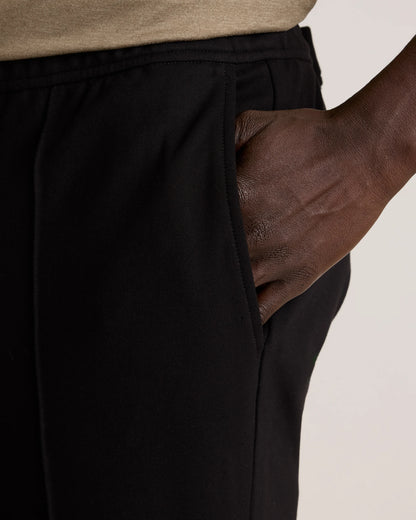 Stretch Knit Pintuck Trousers - S / Navy