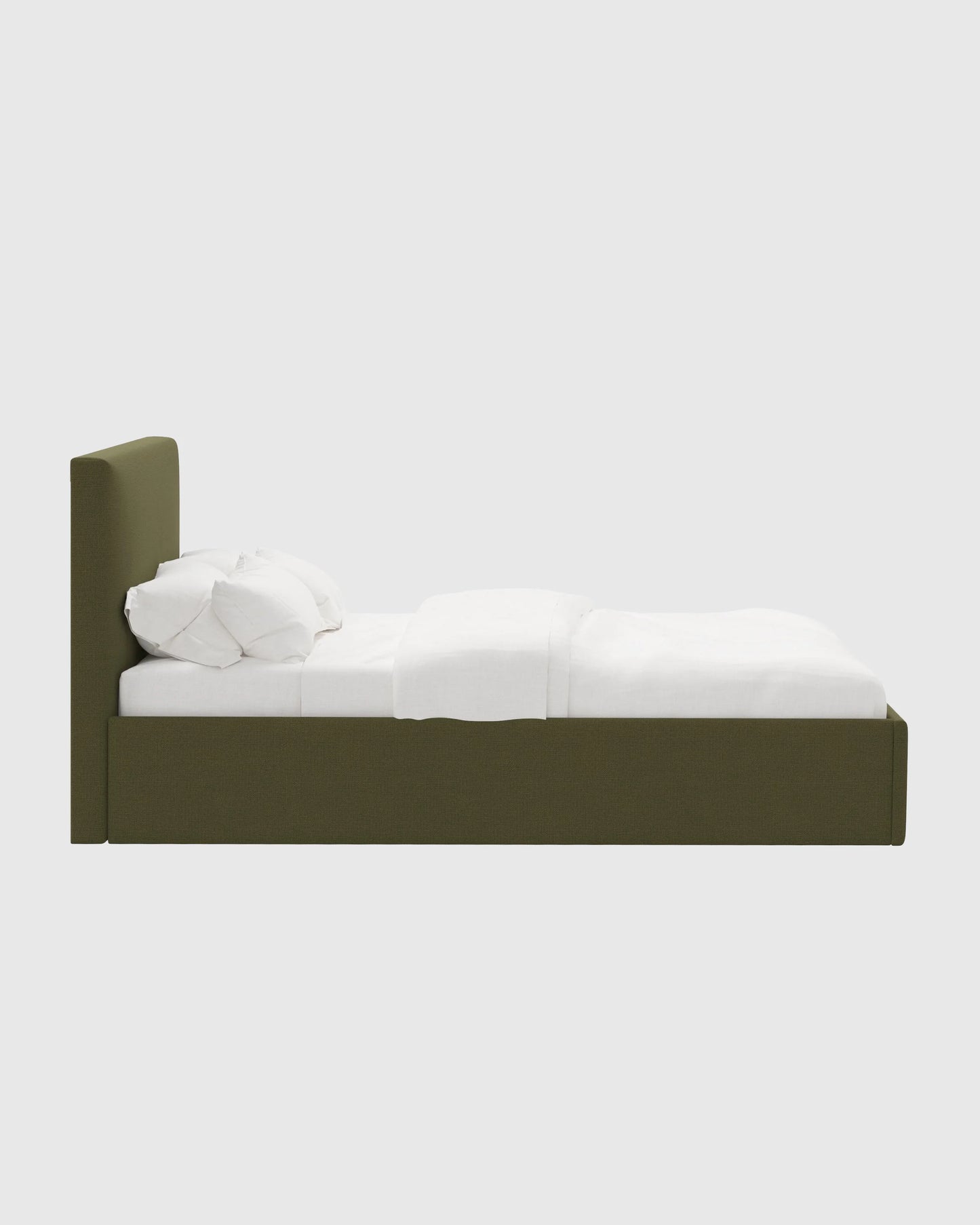 100% Linen Square Bed - Full / Canvas