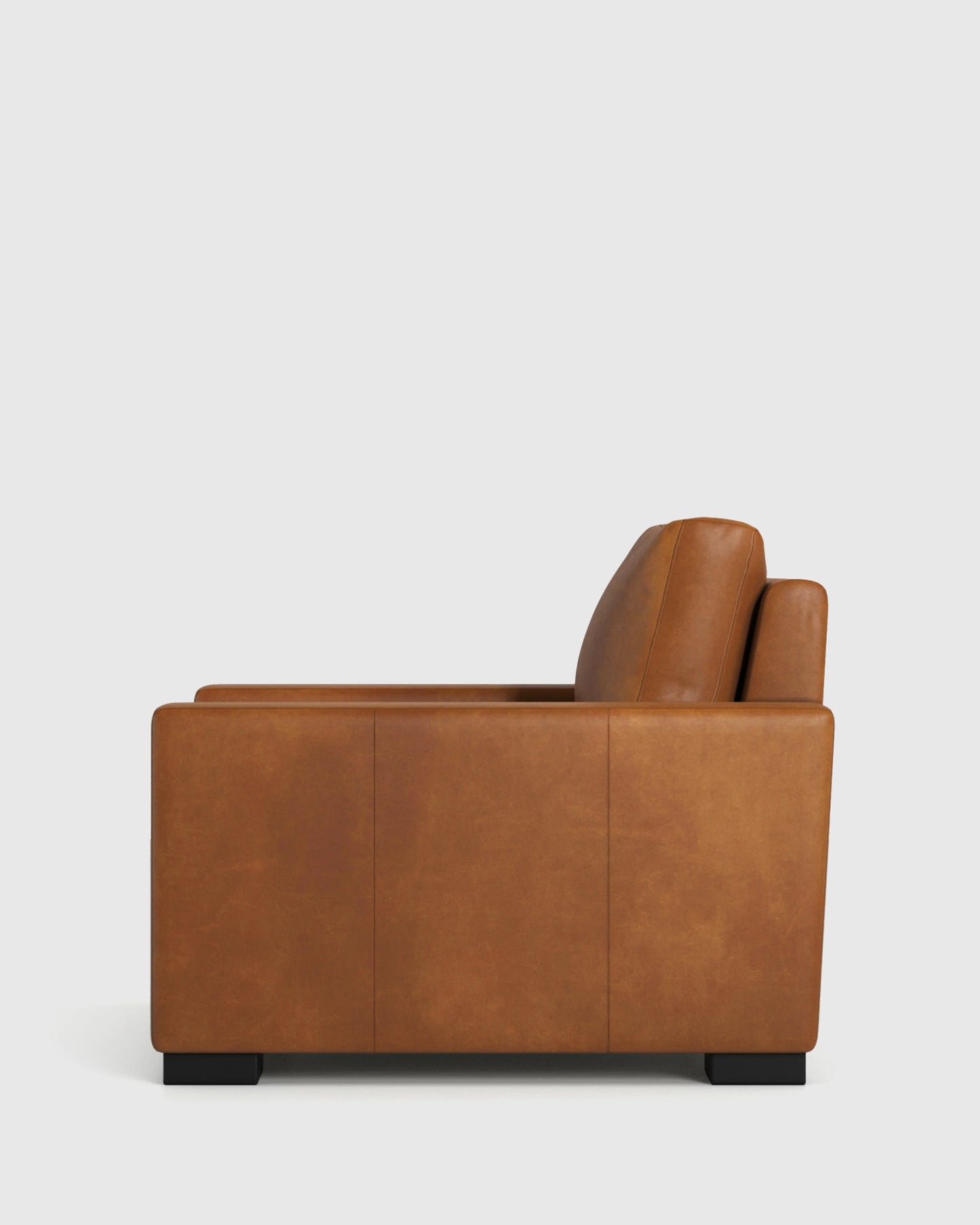 Stillman Accent Chair in Leather - One Size / Auburn