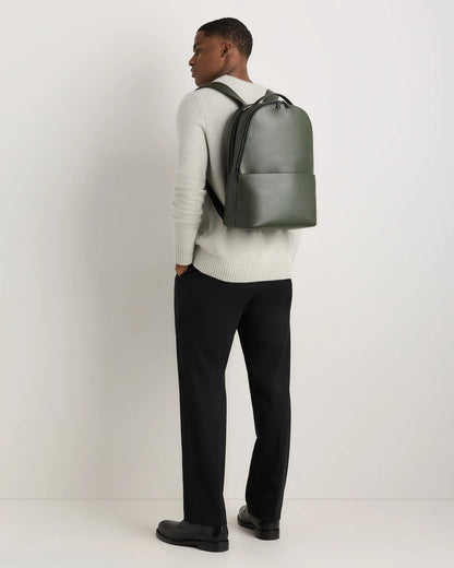 Excursion Italian Leather Laptop Backpack - One Size / Black