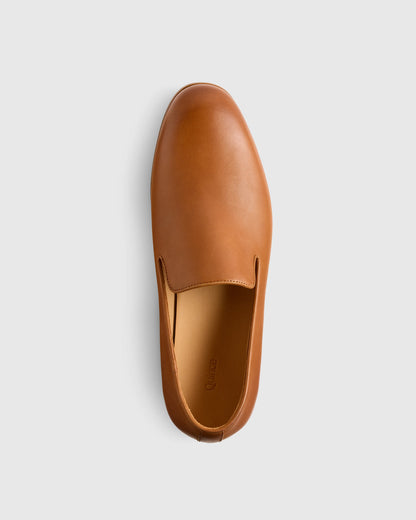 Crafted Leather Slip-On Loafer - 7 / Caramel