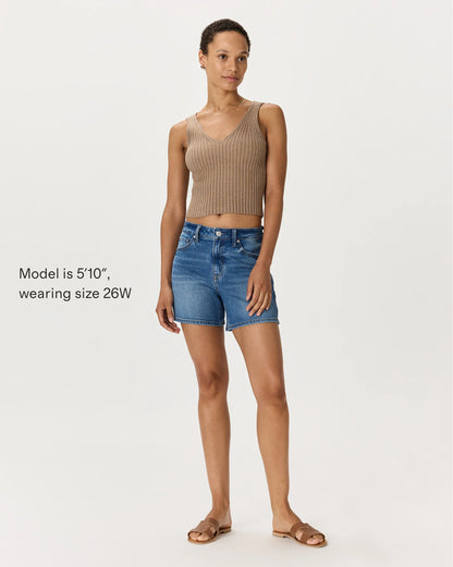 Bella Stretch Vintage Shorts - 24 / Obsidian Blue Fray