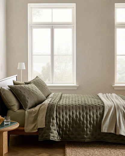 Bamboo Dream Quilt Set - Twin / Sage
