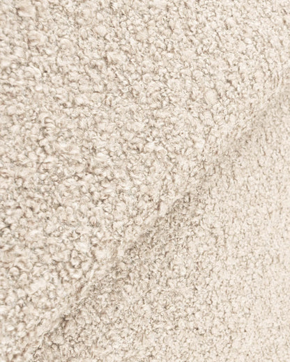 Plush Boucle Wingback Bed - Full / Ivory