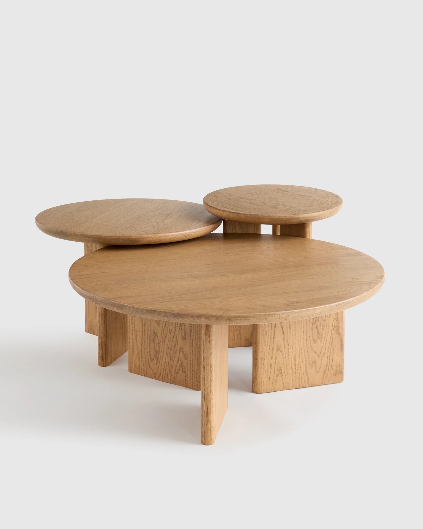 Solid Oak Accent Table - 36" Coffee Table / Natural