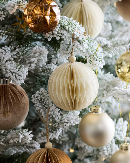 Frosted Fraser Fir Artificial Christmas Tree: Lit - 6.5' / Forest Green