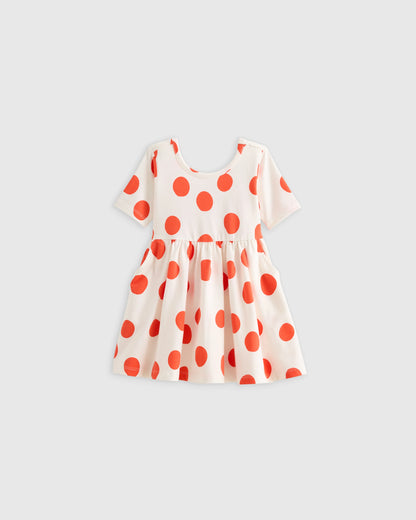 Organic Cotton Skater Dress - 3-6M / Animal Print