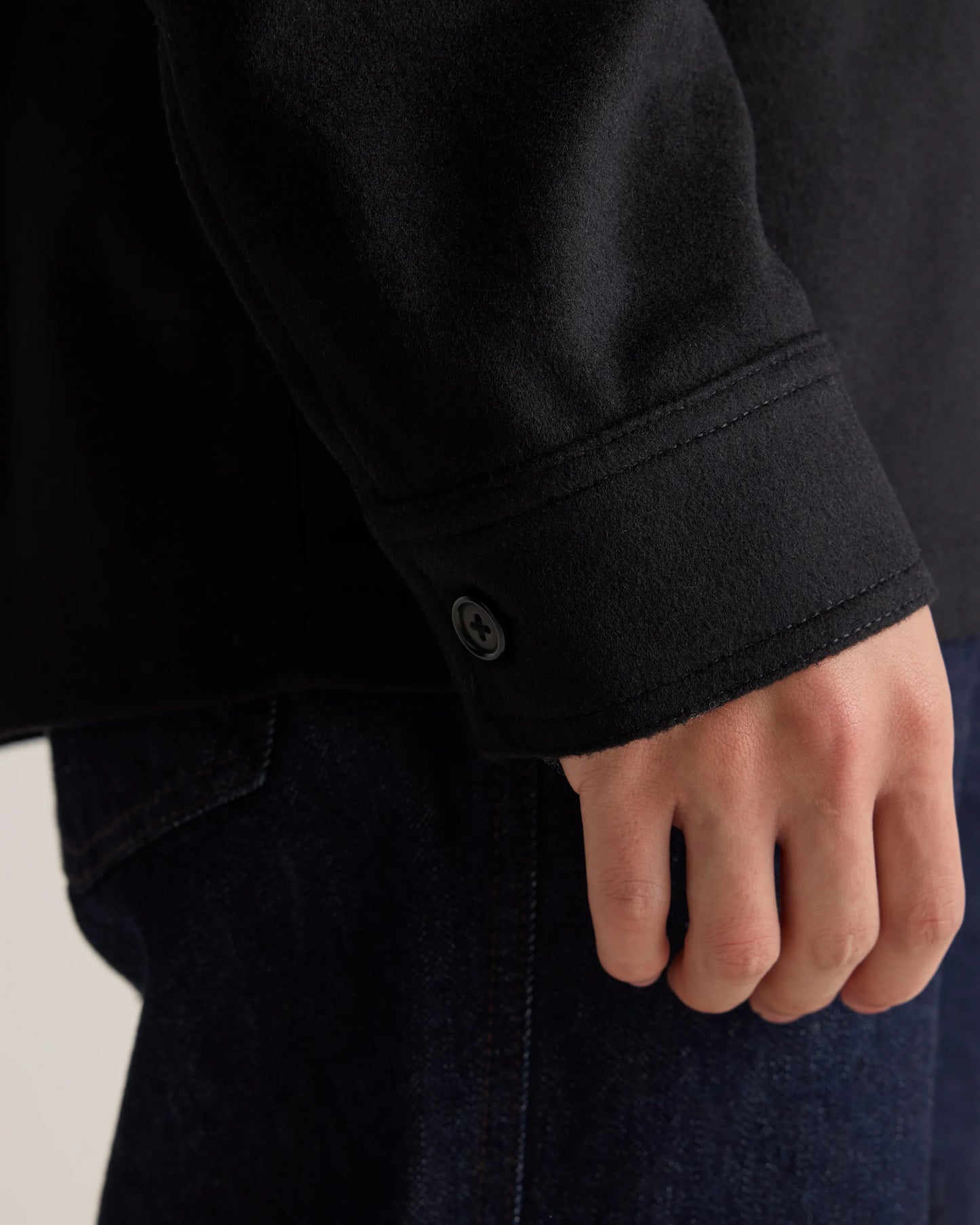 Italian Wool Overshirt - XXXL / Black