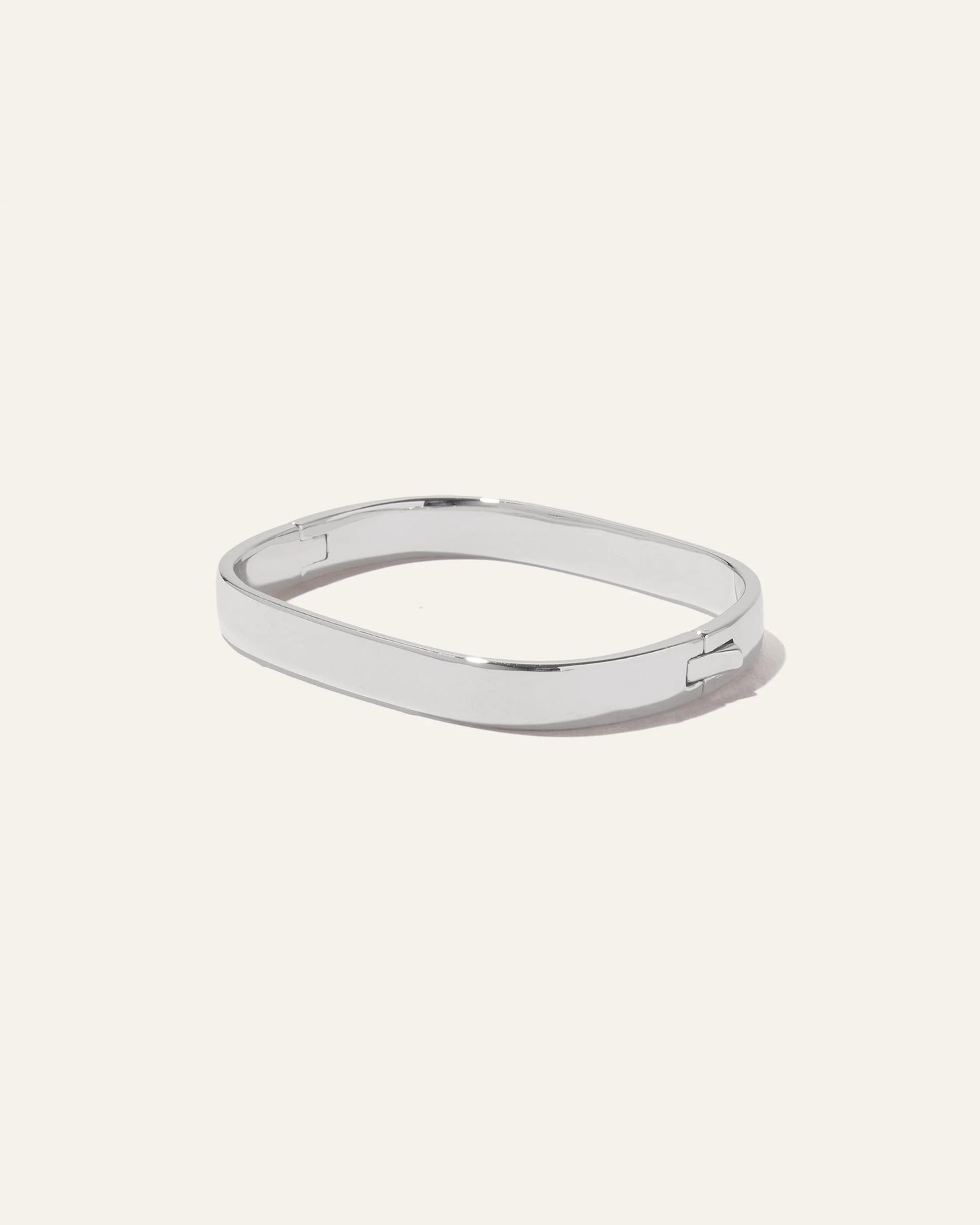 Rectangular Bangle - One Size / Sterling Silver