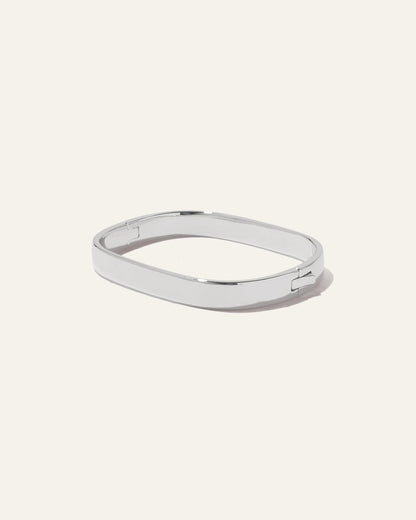 Rectangular Bangle - One Size / Sterling Silver