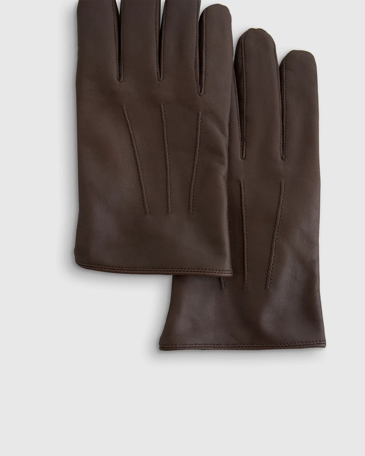 Cashmere Lined Leather Gloves - S / Black