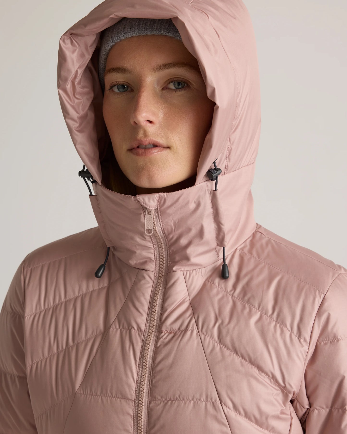 Lightweight Down Packable Puffer Hooded Jacket - XS / Navy