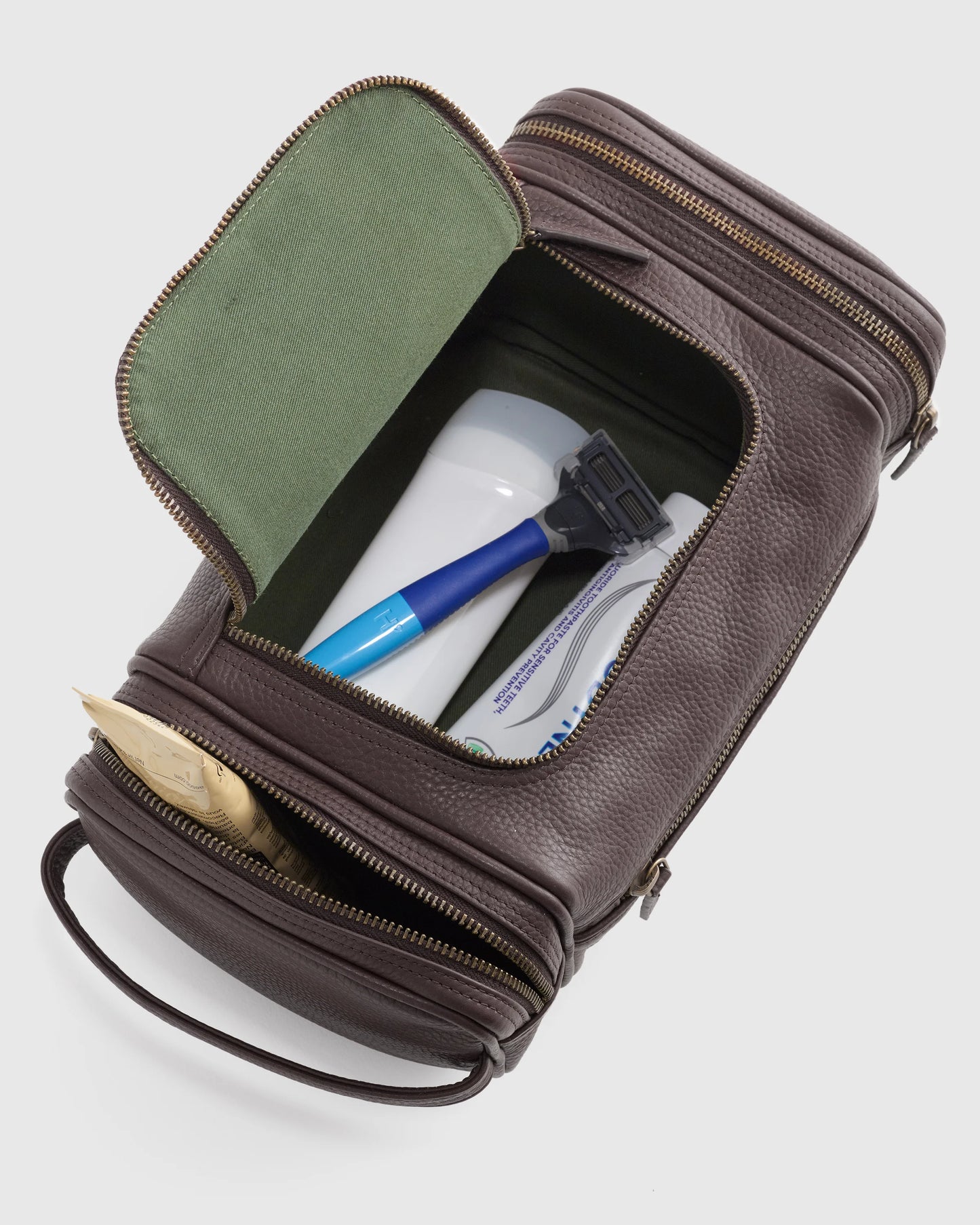 Nappa Leather Toiletry Bag - One Size / Black