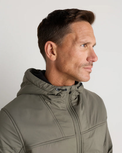Weather Proof Fleece-Lined Hooded Jacket - S / Carbon Grey