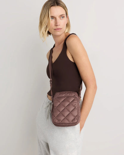 Transit Quilted Phone Crossbody - One Size / Navy