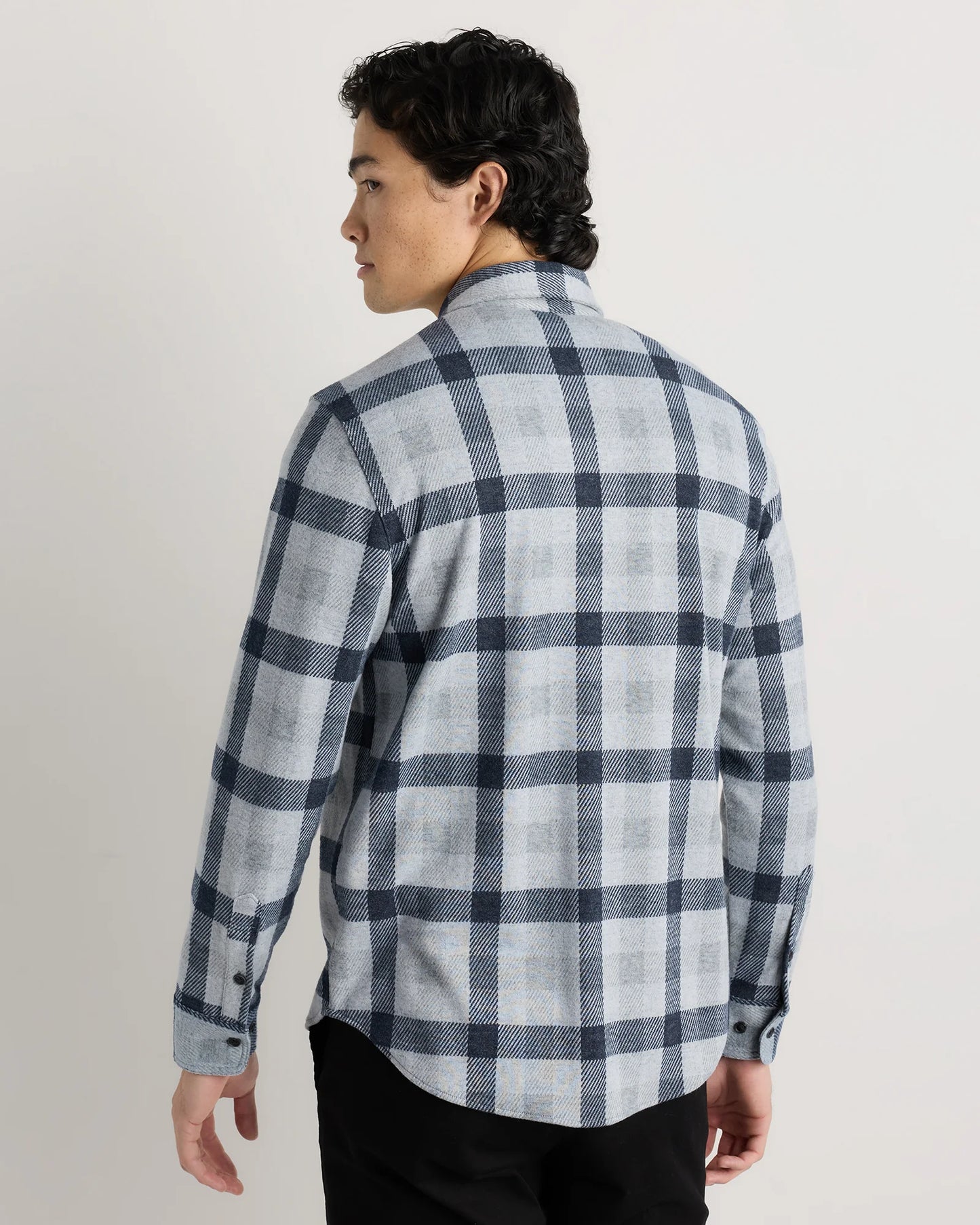 Stretch Sweater Fleece Shirt - S / Off-White