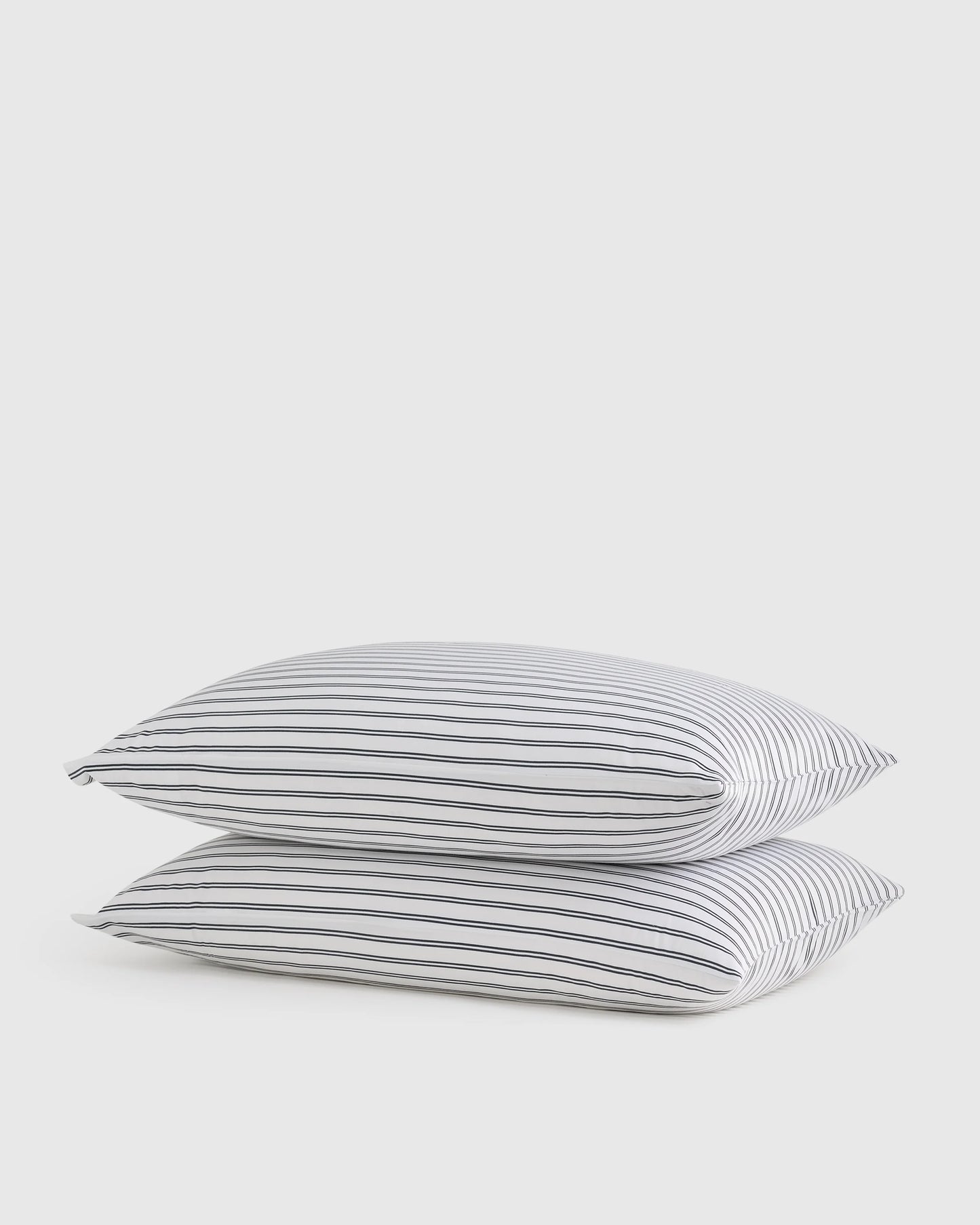 Bamboo Stripe Pillowcase Set - Standard / Double Stripe Espresso